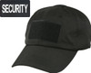 Black SECURITY Tactical Operator Cap with Removable PVC Security Patch