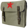 Sage Green Vintage Canvas Medic Red Star Military Shoulder Bag (9142)