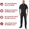 Uniform Short Sleeve Shirt Official Duty 2 Pocket Epaulets Police Security Work Job Shirt