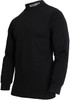 Security Mock Turtleneck Black Embroidered Uniform Duty Guard Officer Shirt Top