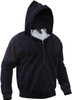 Mens Navy Blue Thermal Lined Full Zip Sweatshirt