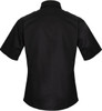 Black Tactical Uniform Shirt Short Sleeve Button Down Epaulets Duty Police