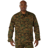 Mens Woodland Digital Camouflage Military BDU Shirt Uniform Army Coat Fatigues