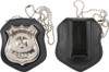 Cut Out & Clip On Leather Special Police Shield Law Enforcement Badge Holder