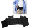 Black Elastic Hidden Belly Band Holster Ambidextrous Discreet Concealed CCW