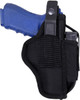 Black Tactical Ambidextrous Law Enforcement Pistol Belt Holster