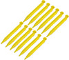 12 Pack Yellow Tent Stakes 9" Plastic Pegs Outdoor Camping Garden Pins Non Rust