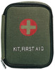 Olive Drab Military Zipper First Aid Kit with Supplies