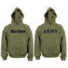Military Army Marines USMC Pullover Physical Training PT Hooded Sweatshirt