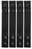 4 Pack Black Tactical Belt Keepers Dual Snap Closure Law Enforcement Police Duty