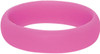 Pink Silicone Ring Durable Non Conductive Comfortable Wedding Band Safe