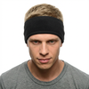 Black Fleece Warm Winter Sports Headband Ear Warmer