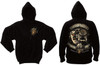 Black USMC Marine Corps Bulldog Pullover Sweatshirt Hoodie Black Ink Design Marines Globe & Anchor Hoodie