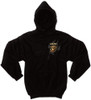 Black USMC Marine Corps Bulldog Pullover Sweatshirt Hoodie Black Ink Design Marines Globe & Anchor Hoodie