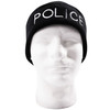 Black Acrylic Embroidered Police Watch Cap