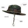 Adjustable Boonie Hat Tactical Jungle Bucket Fishing Sun Wide Brim One Size Cap