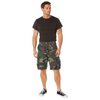 Vintage Camo Cargo Shorts, Military Paratrooper Camouflage Tactical Army
