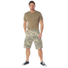 Vintage Camo Cargo Shorts, Military Paratrooper Camouflage Tactical Army
