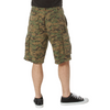 Vintage Camo Cargo Shorts, Military Paratrooper Camouflage Tactical Army