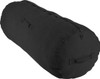 Black Cotton Canvas Side Zipper Sports Gym Travel Duffle Bag Duffel