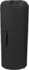 Black Cotton Canvas Side Zipper Sports Gym Travel Duffle Bag Duffel