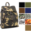 Canvas Military Day Pack Camo Backpack Army Knapsack Rucksack Work School Bag