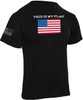 Black This Is My Flag USA Flag T-Shirt Patriotic Tee