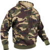 Camo Hoodie Pullover Hooded Sweatshirt Woodland Camouflage Army Fatigues Sweat