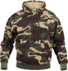 Camo Hoodie Pullover Hooded Sweatshirt Woodland Camouflage Army Fatigues Sweat