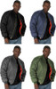 Bomber Flight Jacket Military Air Force MA-1 Coat MA1 Reversible Orange