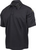 Black Performance Moisture Wicking Security Tactical Work Polo Shirt