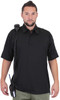 Black Performance Moisture Wicking Security Tactical Work Polo Shirt