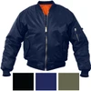 Bomber MA-1 Flight Jacket Military Army Coat Reversible with Orange Lining - Kids