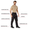 Lightweight Ripstop Cargo BDU Pants Poly Cotton Tactical Uniform SWAT Cloth
