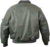 Sage Green Tactical Air Force MA-1 Reversible Bomber Coat Flight Jacket