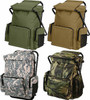 Travel Backpack with Stool Combo Camping Bag Hiking Pack Camo Knapsack Chair