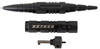 Black Tactical Pen 6" Metal Glass Breaker, Handcuff Key, Emergency Self Defense