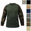 Tactical Combat Shirt Airsoft Paintball Military Uniform Army Long Sleeve Upper Base Layer Top Two Tone - Mens