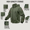 Tactical Soft Shell Waterproof Jacket Fleece Lined Military Army Hooded Coat