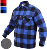 Plaid Flannel Shirt SHERPA Lined Extra Heavy Brawny Buffalo Check Lumberjack Top