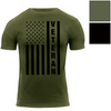 Veteran Flag T-Shirt – Rugged Patriotic Short Sleeve Graphic Tee Shirt