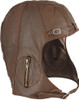 Brown WWII Pilots Military Vintage Style Leather Tactical Goatskin Helmet Head Cover