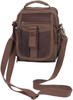 Small Messenger Canvas & Leather Everyday Utility Outdoor Travel Crossbody Bag