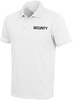 White Moisture Wicking Double Sided Security Guard Officer Polo Golf Shirt
