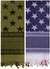 Stars & Stripes Tactical Shemagh Army Arab American US Flag Pattern Desert Scarf