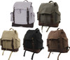 Military Rucksack Canvas Backpack Large Knapsack Vintage Bag School Bookbag