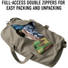 Camo Tactical Shoulder Bag Sports Canvas Gym Weekend Carry Strap Tote Duffle Travel Gym Tote Carryall Duffel with Streamer