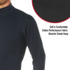 Turtleneck Warm High Collar Neck Uniform Top Long Sleeve Mock Shirt Sweater