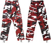 Red Camouflage Military BDU Cargo Bottoms Fatigue Trouser Camo Pants