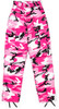Mens Pink Camouflage Military BDU Cargo Bottoms Fatigue Trouser Camo Pants